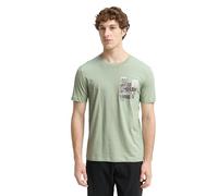 Denim Tom Tailor - T-Shirt mit Fotoprint fresh mint green - Gr. - L