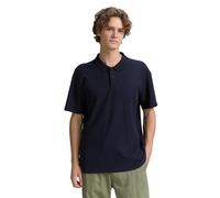 Denim Tom Tailor - Relaxed Fit Poloshirt in Waffel-Optik sky captain blue - Gr. - XXL