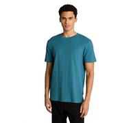 Rundhalsshirt TOM TAILOR DENIM, Herren, Gr. L, blau (classic dust blau), Single Jersey, Obermaterial: 100% Baumwolle, Rundhals, Shirts Rundhalsshirt (54471069-L) classic dust blau