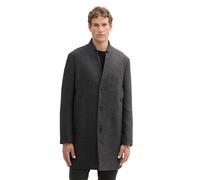 TOM TAILOR Denim Herren 3-Knopf Wollmantel mit Stehkragen,32525 - Grey Big Herringbone Optic, XXL
