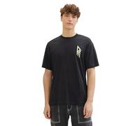 Tom Tailor Denim Herren Basic Crew-Neck T-Shirt, 29999 - Black, M