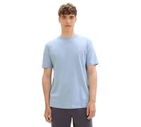 TOM TAILOR Denim Herren 1037655 Basic T-Shirt aus Baumwolle, 11486-Brunnera Blue, L