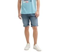 TOM TAILOR DENIM - TTPIERS Slim Jeans Shorts mit Stretch mid stone blue grey denim L