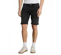 Tom Tailor Denim Slim Fit Jeansshorts aus Baumwoll-Mix Modell 'TTPIERS SLIM' in Black, Größe XL