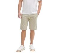 Tom Tailor Denim Herren Chino-Shorts 1044833 Regular Fit Baumwoll-Mix Beige Abbey Stone Größe S