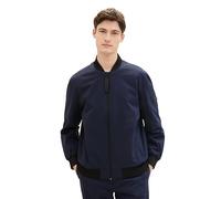 TOM TAILOR Denim Herren Bomberjacke im College-Style, 10668 - Sky Captain Blue, L