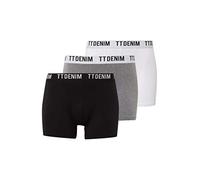 TOM TAILOR Denim Herren Boxershorts im 3er-Pack 1004002, 10350 - Heather Grey Melange, M