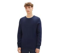 TOM TAILOR Denim Herren Crewneck Strickpullover 13684 - Sky Captain Blue Non-Solid L
