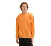 TOM TAILOR Denim Herren Crewneck Sweatshirt mit Logo-Print