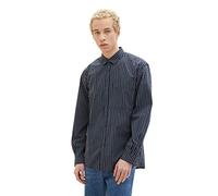 Denim Tom Tailor - Gestreiftes Hemd navy off white stripe - Gr. - M