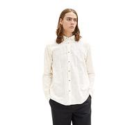 TOM TAILOR Denim Herren Hemd 1034918, 31384 - White Smiley Print, L