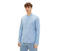 TOM TAILOR Denim Herren Hemd 1034921, 26507 - Helsinki Night Blue Chambray, L