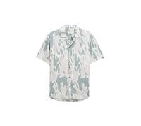 Relaxed Fit Kurzarmhemd im Hawaii-Look white abstract flowery print - Gr. - L