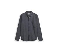 Denim Tom Tailor - Relaxed Fit Hemd aus Baumwolle dark navy small stripe - Gr. - L