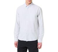 Tom Tailor Denim Langarmhemd Herren Relaxed Fit 100% Baumwolle weiß small stripe Gr. M