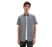 Denim Tom Tailor - Hemd aus Baumwolle navy chambray - Gr. - M