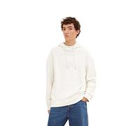 TOM TAILOR Denim Herren Hoodie mit Struktur 1034101, 10338 - Soft Light Beige, XL