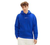 TOM TAILOR Denim Herren Hoodie Sweatshirt mit kleinem Logo-Print 14531 - Shiny Royal XXL