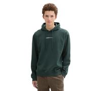 TOM TAILOR Denim Herren Hoodie Sweatshirt mit Logo-Print