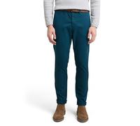 Chinohose TOM TAILOR DENIM "34", Herren, Gr. 34, Länge 32, grün (deep pond grün), Web, Obermaterial: 97% Baumwolle, 3% Elasthan. Futter: 100% Baumwolle, unifarben, Modisch, slim fit knöchellang, Hosen