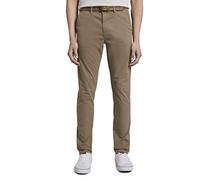 TOM TAILOR Denim Herren Hosen & Chino Chino Hose mit Gürtel Honey Camel beige,32/34,11634,8448