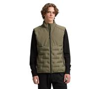 TOM TAILOR Denim Herren Hybrid Steppweste mit Stehkragen