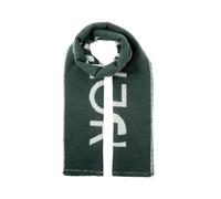 TOM TAILOR Denim Herren Jacquard Schal mit Logo,10362 - Dark Gable Green, ONESIZE