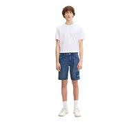 TOM TAILOR Denim Herren Jeans Bermuda Shorts 1031120, 10123 - Destroyed Mid Stone Blue Denim, L