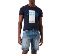TOM TAILOR Denim Herren Jeans Bermuda Shorts 1031120, 10285 - Destroyed Mid Stone Wash, S
