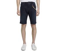 TOM TAILOR Denim Herren Jeans-Shorts mit Kordelanhänger 1017200, 10170 - Blue Black Denim, XXL