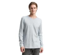 TOM TAILOR Denim Herren Langarmshirt in Melange-Optik