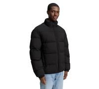 Steppjacke TOM TAILOR DENIM, Herren, Gr. S, schwarz, Web, Obermaterial: 100% Polyester. Futter: 100% Polyester, unifarben, Strukturmuster, modisch, regular fit taillenbedeckt, Langarm elastischer Bund