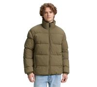 Steppjacke TOM TAILOR DENIM, Herren, Gr. M, grün (jungle soil grün), Web, Obermaterial: 100% Polyester. Futter: 100% Polyester, unifarben, Strukturmuster, modisch, regular fit taillenbedeckt, Langarm 