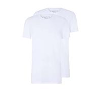 TOM TAILOR Denim Herren Long Fit T-Shirt im Doppelpack, White, L