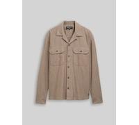 Denim Tom Tailor - Loose Fit Oxford Hemd brown grindle structure - Gr. - L
