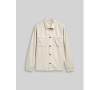 TOM TAILOR DENIM Herren Overshirt aus Cord, weiß, Uni, Gr. XL