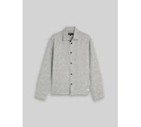 TOM TAILOR DENIM Herren Overshirt mit Taschen, grau, Gemustert, Gr. XL
