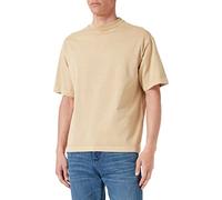 TOM TAILOR Denim Herren Oversize T-Shirt im Washed-Look 31041 - Brown Rice M