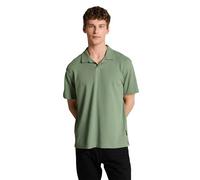 Denim Tom Tailor - Relaxed Fit Resort Poloshirt mit Waffelstruktur sea spray - Gr. - XL