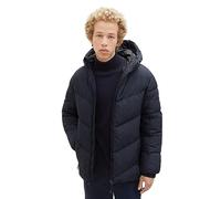 TOM TAILOR Denim Herren Puffer-Jacke mit Kapuze