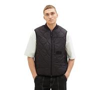 TOM TAILOR Denim Herren Quilted Steppweste mit Bomberkragen