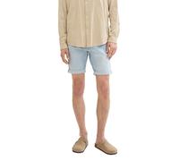 TOM TAILOR Denim Herren Regular Fit Jeans Bermuda Shorts, Clean Bleached Blue Denim, XXL