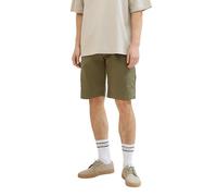 TOM TAILOR DENIM - Relaxed Cargoshorts Dusty Olive Green M