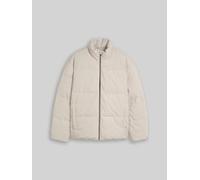 TOM TAILOR DENIM Herren Relaxed Fit Cord Pufferjacke, weiß, Uni, Gr. S