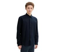 TOM TAILOR Denim Herren Relaxed Fit Hemd aus Baumwolle, 10668 - Sky Captain Blue, XXL