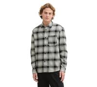 Relaxed Fit Overshirt aus reiner Baumwolle mit Karomuster M men Black