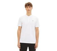 Tom Tailor Denim Herren Relaxed Fit Poloshirt im Washed-Look, 20000 - White, L