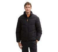 Tom Tailor Denim Herren Relaxed Fit Puffer Winter-Jacke mit Stehkragen,29999 - Black, XXL