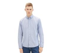TOM TAILOR Denim Herren Relaxed Fit Satin Hemd mit Rückenprint