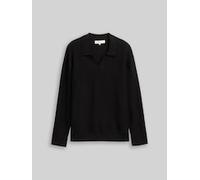 Denim Tom Tailor - Relaxed Fit Strick-Poloshirt Black - Gr. - S